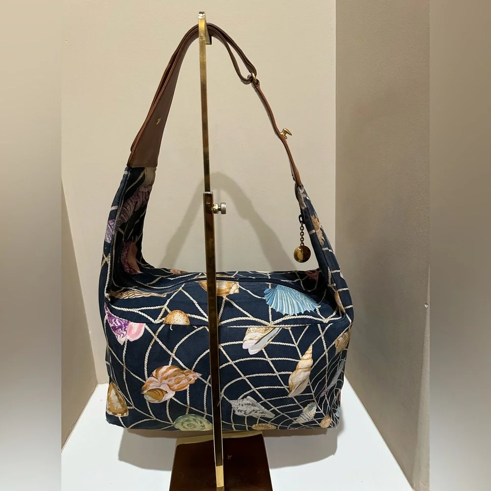 Nautical Gucci x Tom Ford era Hobo Canvas and Leather Rare Bag - Picture 6 of 12